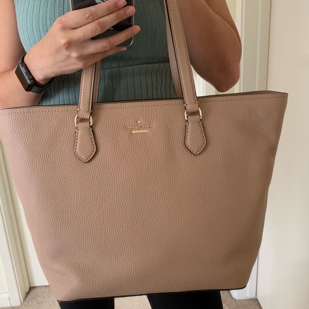 KATE SPADE JACKSON STREET JANA GINGER TEA TOTE BAG - Picture 3 of 8